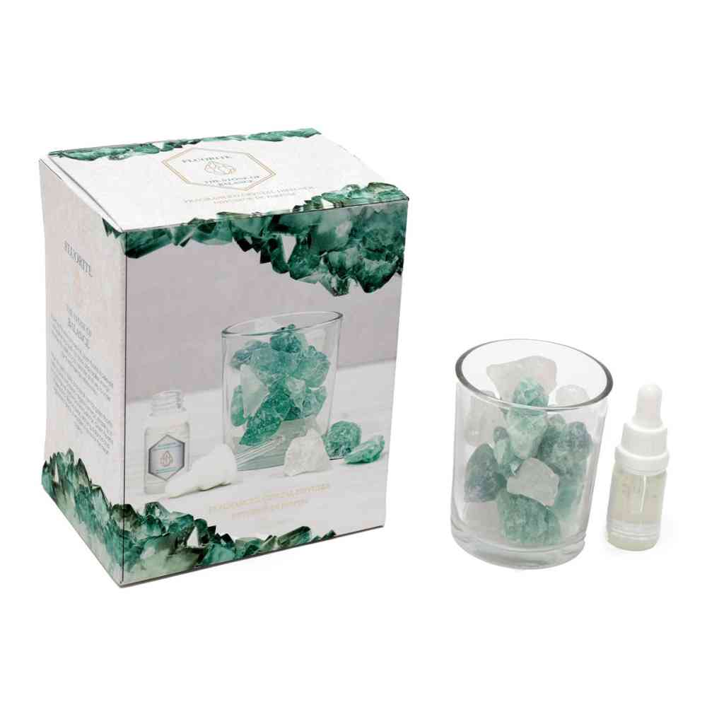 Something Different - 280g Green Fluorite Crystal Oil diffuser/Aroma diffuser - Multicolours